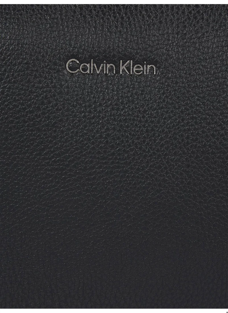 CALVIN KLEIN Men's Faux Leather Backpack, Black