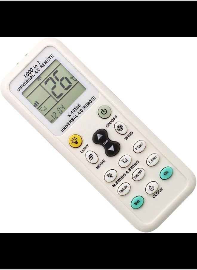 Universal Air Conditioner Remote Control for Daikin, Hitachi, Carrier, LG, Sharp, Haier, Gree, Midea, Whirlpool, Bosch, Olympus, Toshiba, Samsung