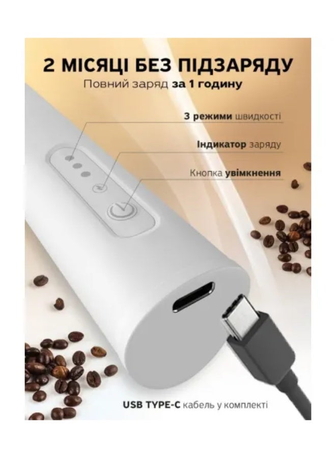 2-in-1 Electric Milk Frother and Nescafe Maker - Rechargeable Manual Milk Frother - 3 Adjustable Speeds for Latte, Coffee, and Cappuccino, with Additional Egg Beater - (Multi-color) Color Selection is Random - Image 4