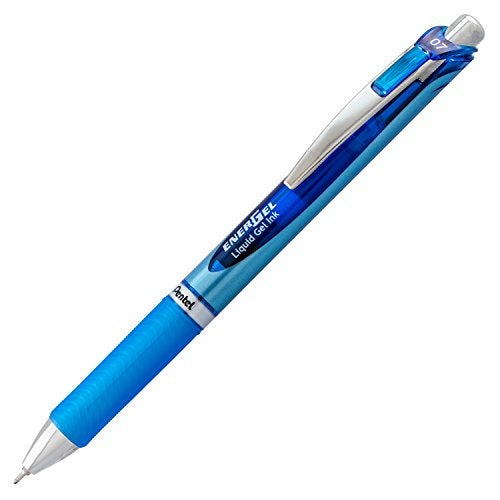 Pentel قلم حبر جل من بنتل، قلم جل قابل للسحب EnerGel RTX، 0.7 مم، طرف إبرة، حبر أزرق، عبوة من 2 (BLN77BP2C) - Image 2