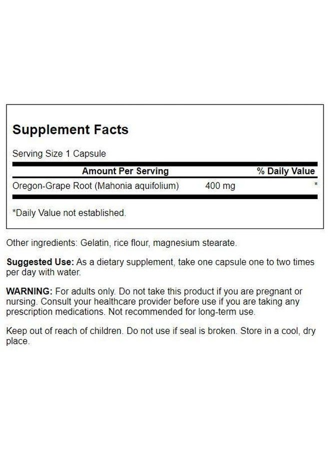 سوانسون فول سبيكترم أوريجون-جذر العنب 400 مليجرام 60 كبسولة - Image 2