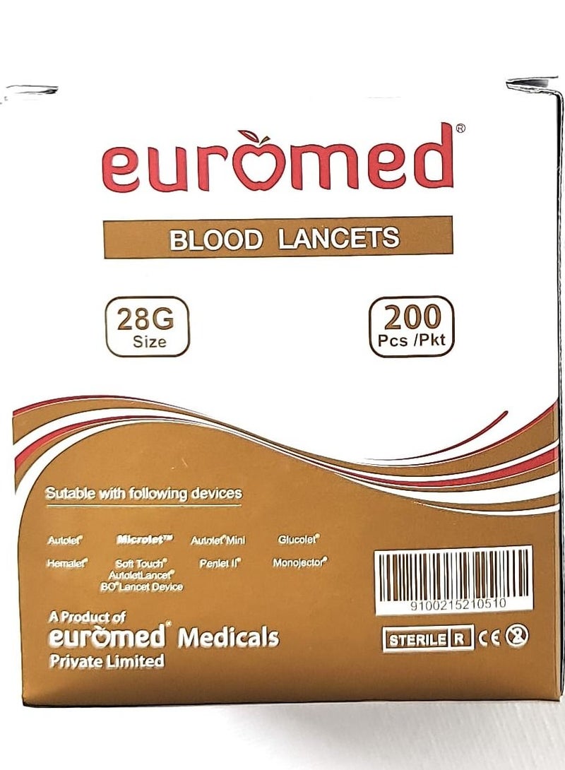 Euromedica 200-Piece Gen Touch Twist Lancet 