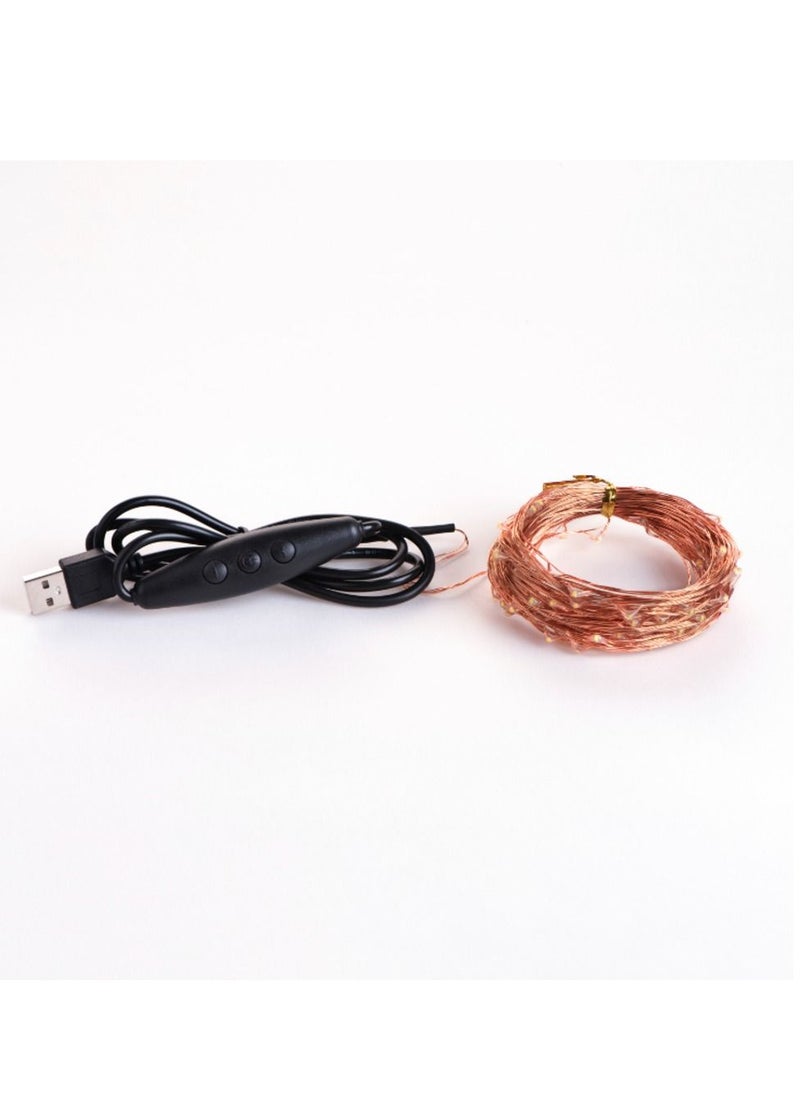 Hilalful HILALFUL Decorative LED String Light | Fairy Lights for Indoor and Outdoor | Home Decoration in Ramadan, Eid, Wedding | Hanging Lighs for Bedroom Décor | Battery Operated | Warm White Light  - Image 2