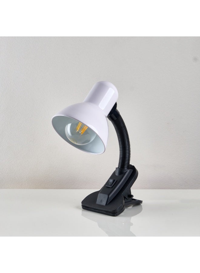 NAGAFA SHOP White  Desk Lamp with Flexible Neck and Strong Clip – Modern Design by Nagafa Shop13*15*28 - Image 2