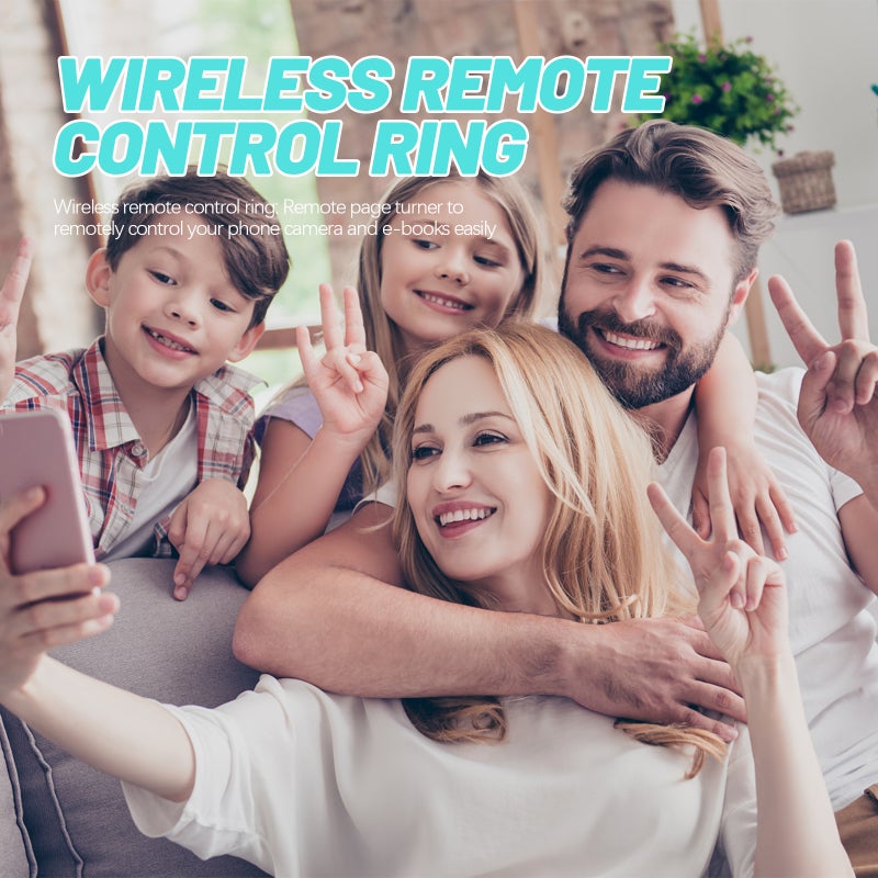 🏠 جهاز تحكم عن بعد لاسلكي لالتقاط الصور والفيديو بالهاتف الذكي تصميم متين من البلاستيك ABS - Image 5