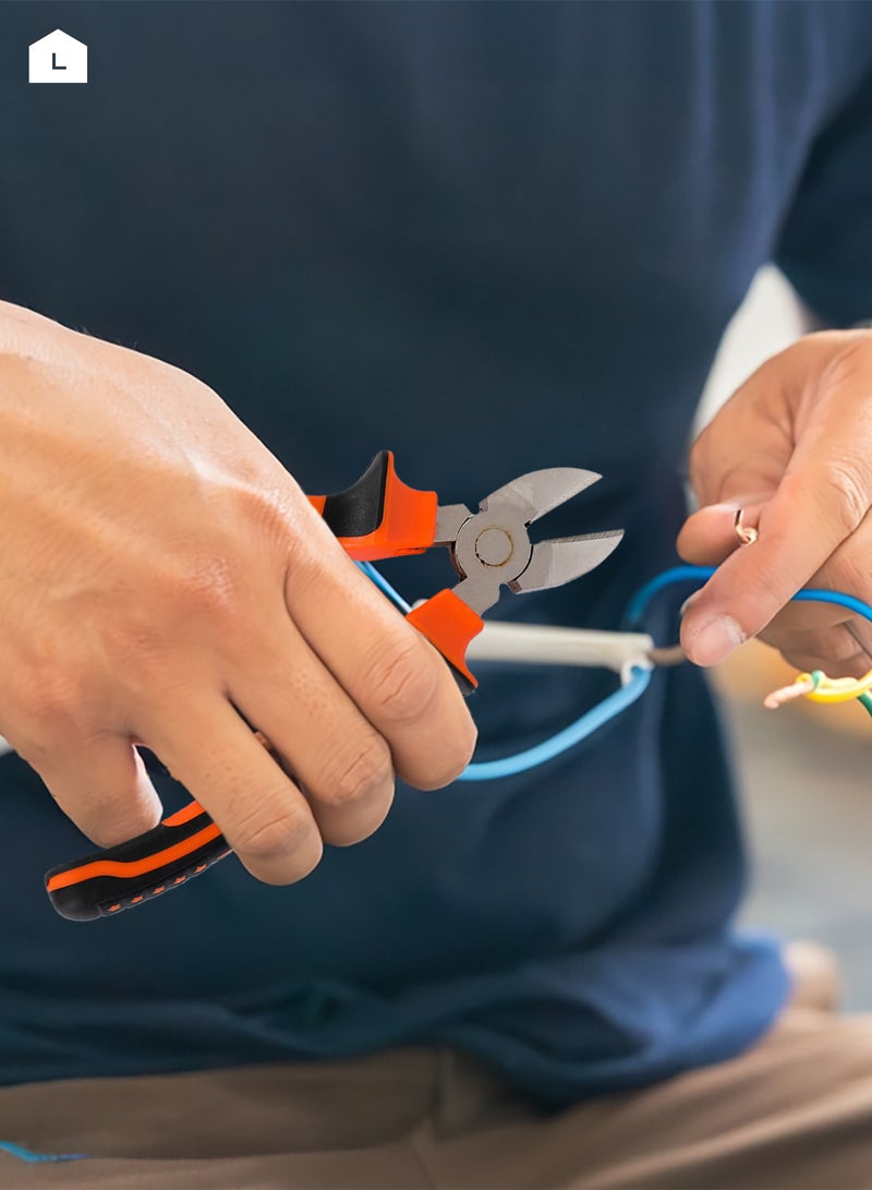 LAWAZIM Cutting Plier -8 inch- Heavy-Duty Stainless Steel Wire Cutter with Fiberglass Handle and Precise Cutting Edge - for Cable Stripping Wire Cutting Electrical Work Construction and DIY Projects - Image 5