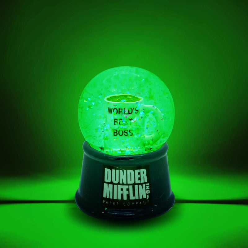 Silver Buffalo The Office World's Best Boss Light Up Snow Globe, 55 mm - Image 3