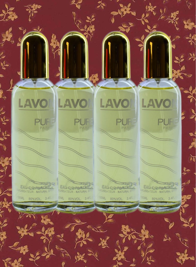 لافون 4 قطع عطر لافون بيور 100 مل EDP - Image 1