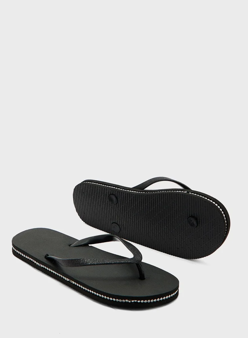 Ginger Jewelled Sole Thong