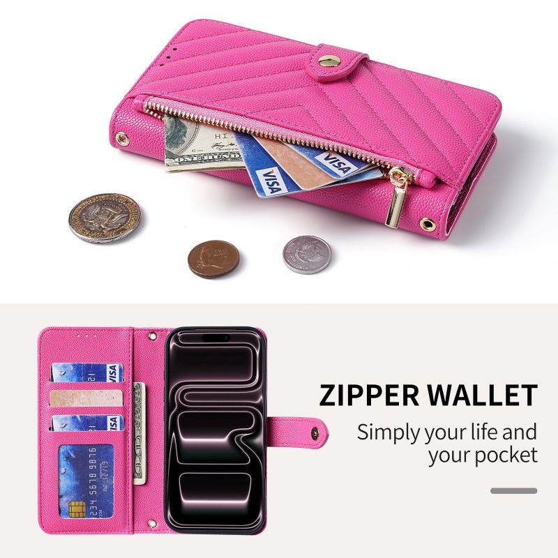 Cross-Border iPhone 17 Pro Max Wallet with Card Slot, Shoulder Strap, and Phone  Case - Image 4