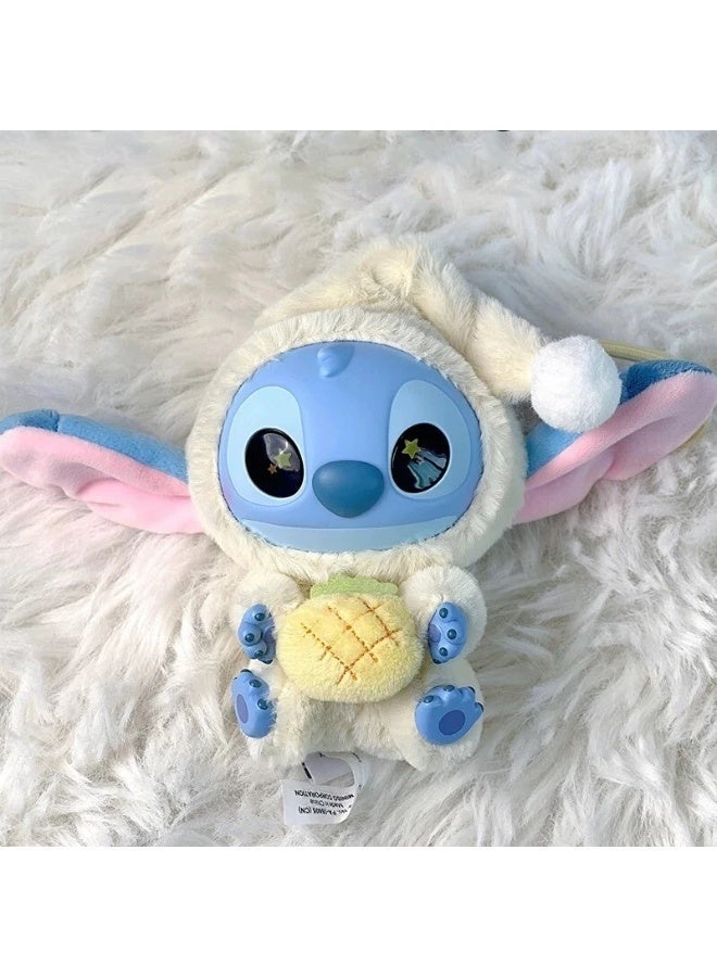 Stitch Plush Toy Keychain – Sleepy Stitch in Nightcap Holding Pineapple | Cute Soft Stuffed Animal Bag Charm | Kawaii Lilo & Stitch Plush Keyring Gift for Girls, Kids, Teens & Disney Fans | Birthday, Eid & College Farewell Gift - Image 3