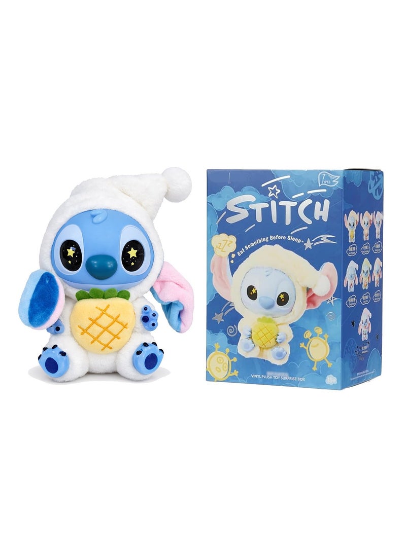 Stitch Plush Toy Keychain – Sleepy Stitch in Nightcap Holding Pineapple | Cute Soft Stuffed Animal Bag Charm | Kawaii Lilo & Stitch Plush Keyring Gift for Girls, Kids, Teens & Disney Fans | Birthday, Eid & College Farewell Gift - Image 2