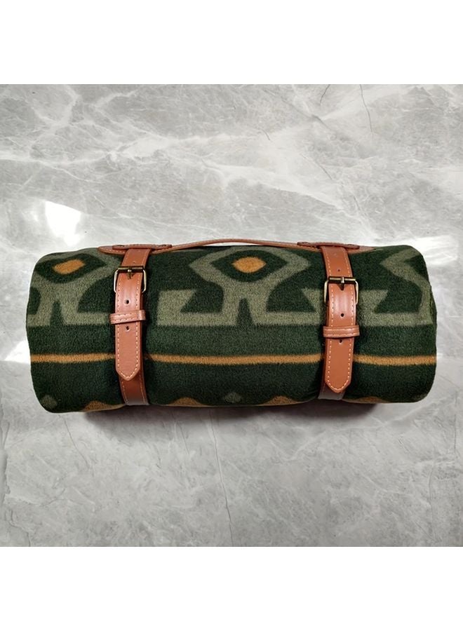 Blanket Strap Portable Picnic Mat Beach Mat With PU Leather Handle 24 41in X 11 81in - Image 5