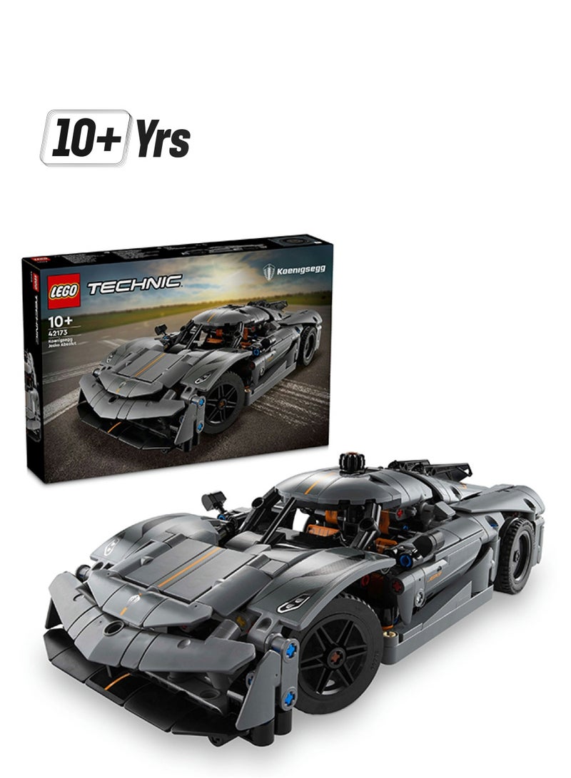 LEGO Technic Koenigsegg Jesko Absolut Grey Hypercar 42173 (801) Pieces  - Image 1