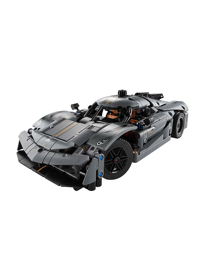LEGO Technic Koenigsegg Jesko Absolut Grey Hypercar 42173 (801) Pieces  - Image 4