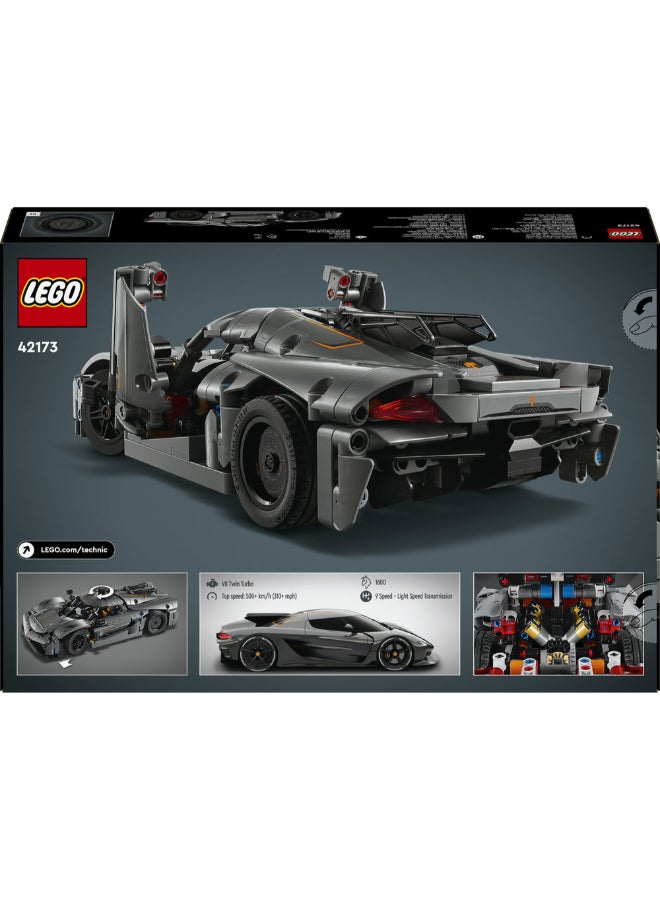 ليغو مجموعة بناء السيارة الخارقة الرمادية Koenigsegg Jesko Absolut من LEGO® Technic للأطفال 42173 - Image 3