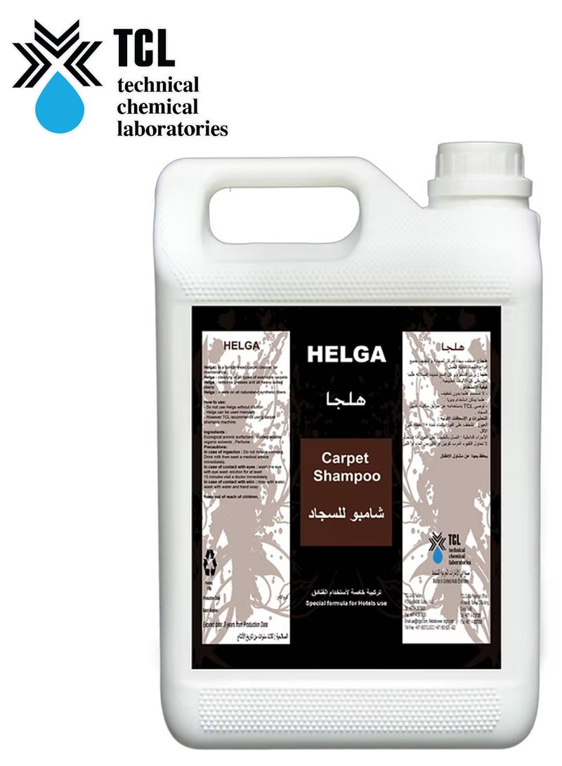 تي سي إل شامبو هيلجا السائل الخالي من الرغوة لتنظيف السجاد والمفروشات، سعة 5 لترات