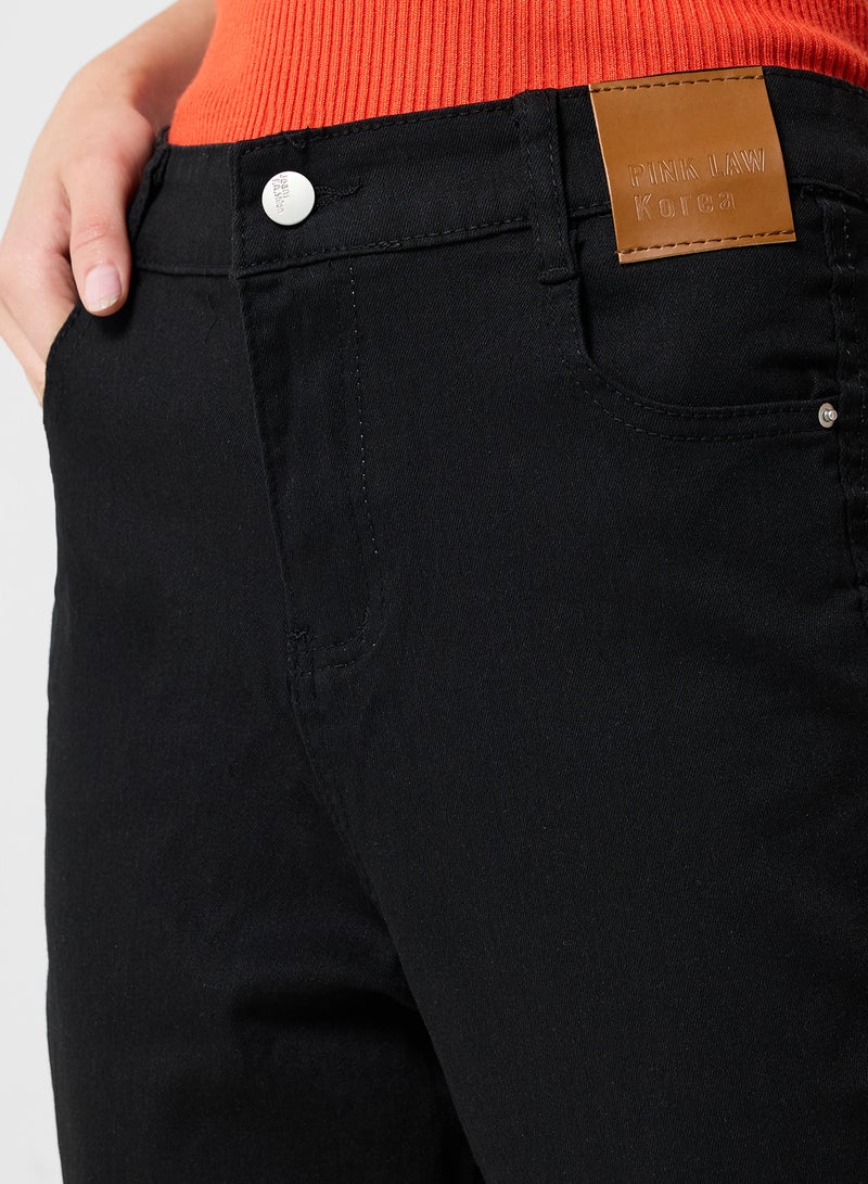 جينجر جينز قصير بخصر مرتفع وقصة مستقيمة - Image 4