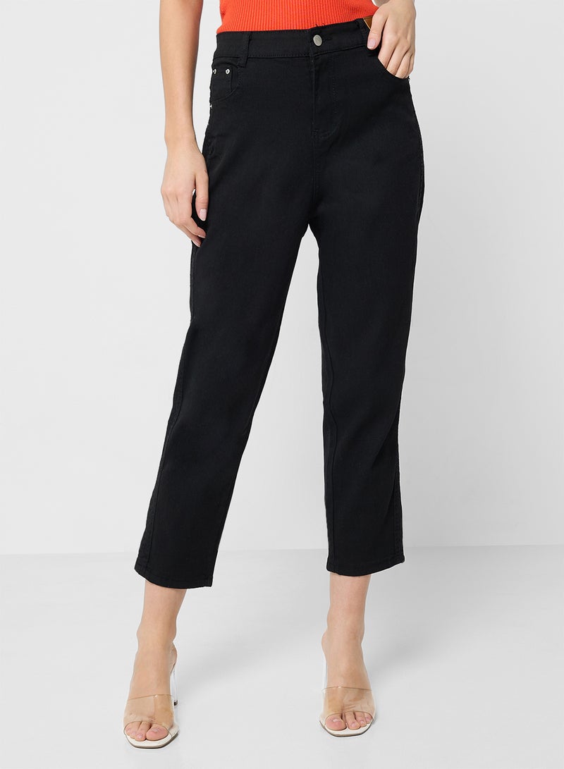 جينجر جينز قصير بخصر مرتفع وقصة مستقيمة - Image 2