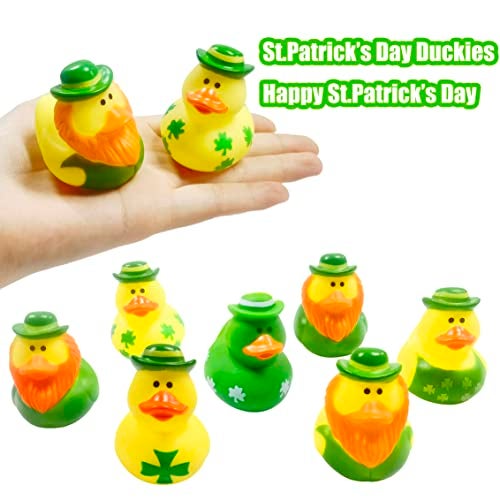 Holydeck 27 PCS St Patricks Day Rubber Ducks Baby Showers Accessories Mini 216 Duckies Bath Toys for Kids Girls Boys St Patricks Day Party Favors Gift Exchange St Patricks - Image 5