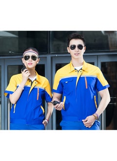 SKT Shiketro Summer Short Sleeve Workwear for Men and Women, Thin Reflective Work Protective Clothing that Absorbs Sweat and Allows for Breathability  - Image 2