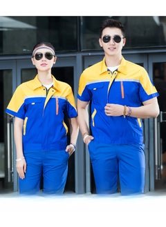 SKT Shiketro Summer Short Sleeve Workwear for Men and Women, Thin Reflective Work Protective Clothing that Absorbs Sweat and Allows for Breathability  - Image 3