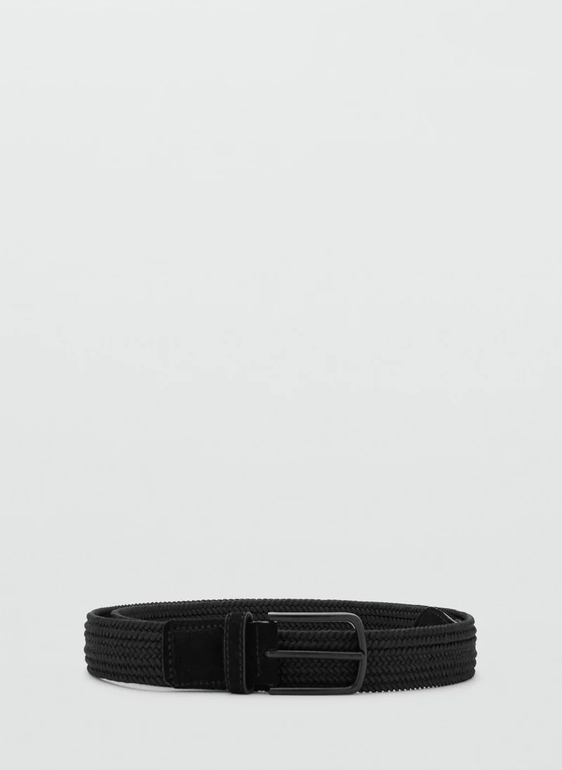 Braided elastic belt