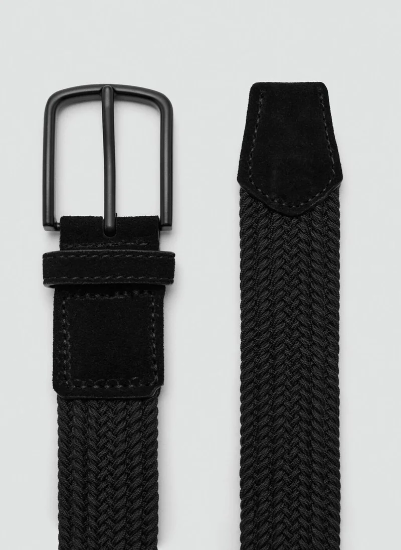 Mango Man  Braided elastic belt for Men | Best Price UAE