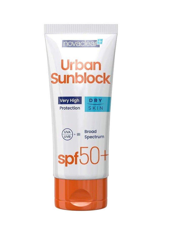 novaclear Urban Sunblock SPF 50+ Dry Skin 40ML  - Image 1