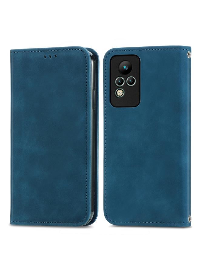 Zaboon Case For Infinix Note 11 Retro Skin Feel Magnetic Leather Phone Case - Image 2