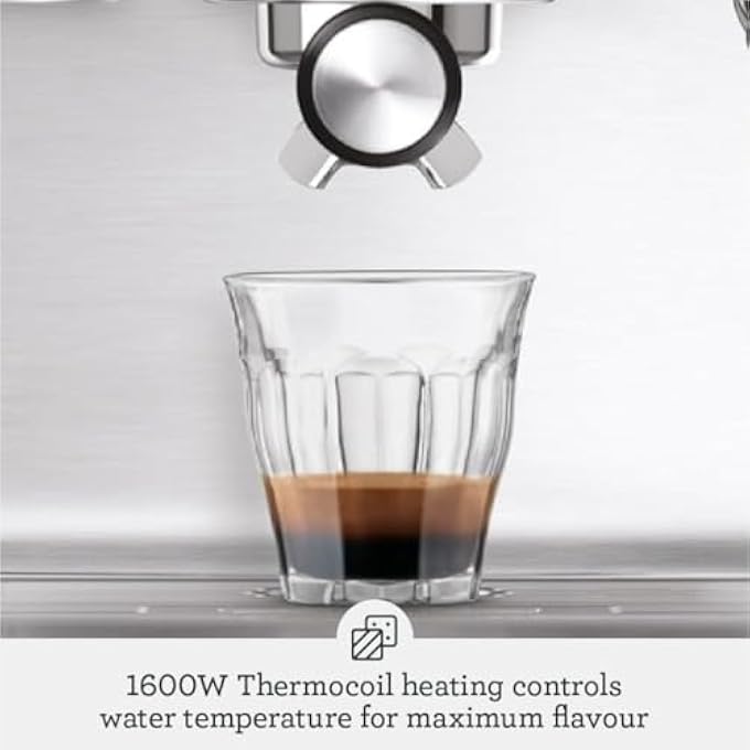 Sage Duo Temp Pro Espresso Machine  Coffee Machine With Milk Frother Bes810Bss Silver - Image 4