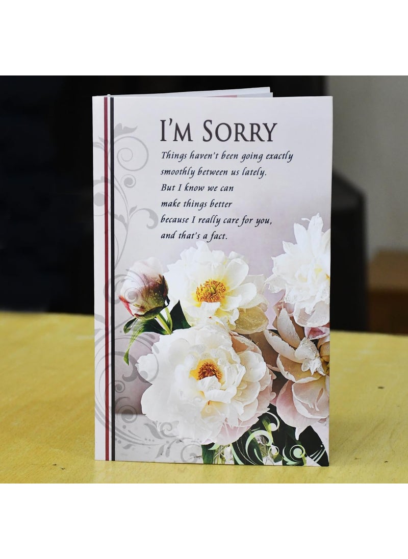 Saugat Traders Saugat Traders Sorry/Apology Gift for Girlfriend and Boyfriend - Greeting Card, Chocolate with Golden Rose with Red Rose Bunch and Soft Toy  - Image 2