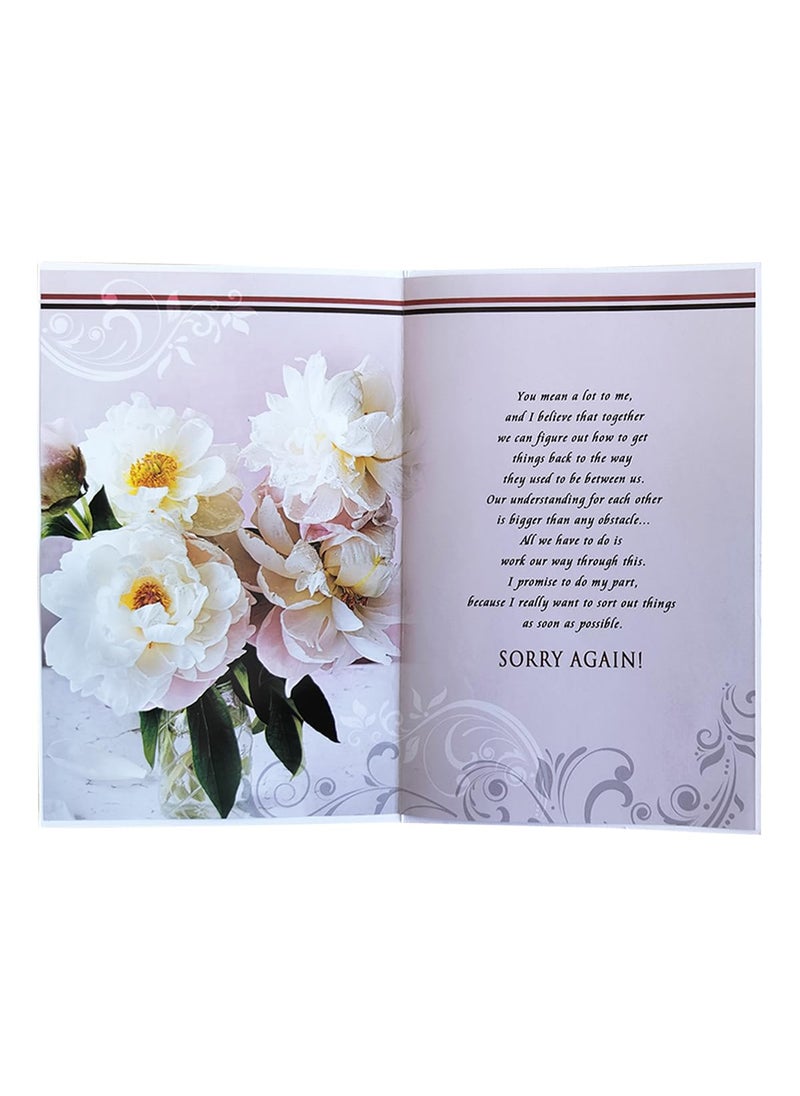 Saugat Traders Saugat Traders Sorry/Apology Gift for Girlfriend and Boyfriend - Greeting Card, Chocolate with Golden Rose with Red Rose Bunch and Soft Toy  - Image 3