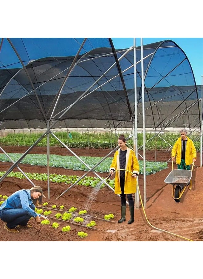 Generic - Shade Net Black Sunscreen Fabric Sun Shade Sails Sun Protection Net Garden Sunshade Cloth Canopy Shade Netting Mesh with Grommet (3mx3m) - Image 1