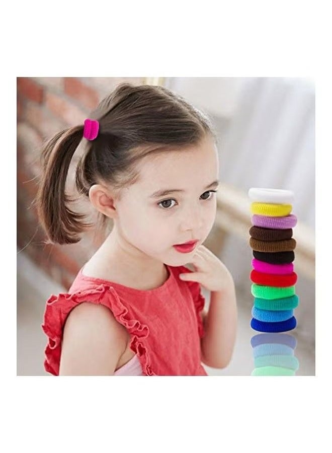 200-Piece Tiny Polytail Holder Elastic Bands Red/Blue/Green