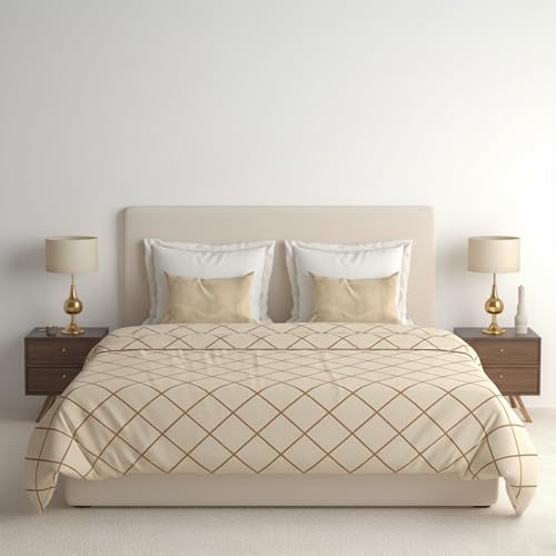 BELVOSTUM 280 TC Luxurious Glace Cotton Duvet Cover/Comforter Cover/AC Quilt Cover King Size/Dohar/90 X100 Inches - (Pink) - Image 5