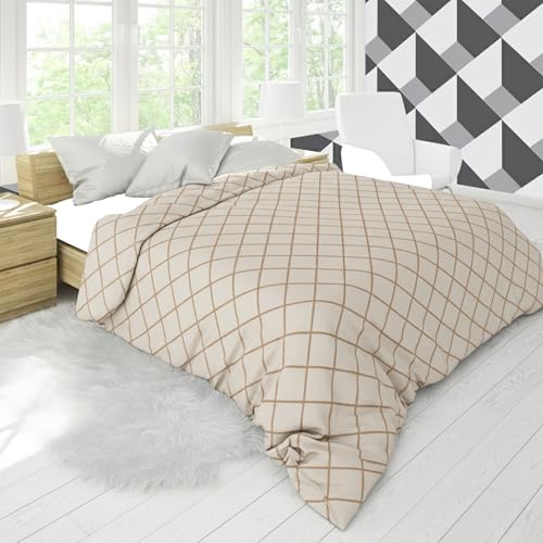 BELVOSTUM 280 TC Luxurious Glace Cotton Duvet Cover/Comforter Cover/AC Quilt Cover King Size/Dohar/90 X100 Inches - (Pink) - Image 3