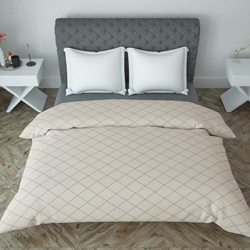 BELVOSTUM 280 TC Luxurious Glace Cotton Duvet Cover/Comforter Cover/AC Quilt Cover King Size/Dohar/90 X100 Inches - (Pink) - Image 2