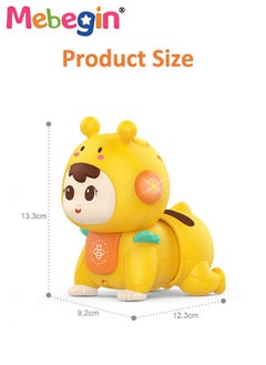 MEBEGIN Baby Music Toy with 4 Buttons, Electric Crawling Toy with Music and Light, Muti-funtional Bee Toy, Educational Toy for Baby's Crawling and Head Lifting, Ideal Gift for Kids Aged 18 Months+, 9.2*12.3*13.3cm  - Image 2