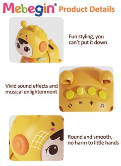 MEBEGIN Baby Music Toy with 4 Buttons, Electric Crawling Toy with Music and Light, Muti-funtional Bee Toy, Educational Toy for Baby's Crawling and Head Lifting, Ideal Gift for Kids Aged 18 Months+, 9.2*12.3*13.3cm  - Image 5