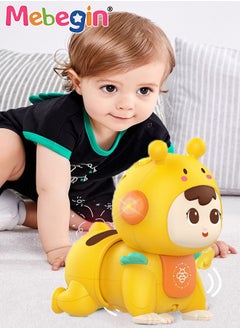MEBEGIN Baby Music Toy with 4 Buttons, Electric Crawling Toy with Music and Light, Muti-funtional Bee Toy, Educational Toy for Baby's Crawling and Head Lifting, Ideal Gift for Kids Aged 18 Months+, 9.2*12.3*13.3cm  - Image 3