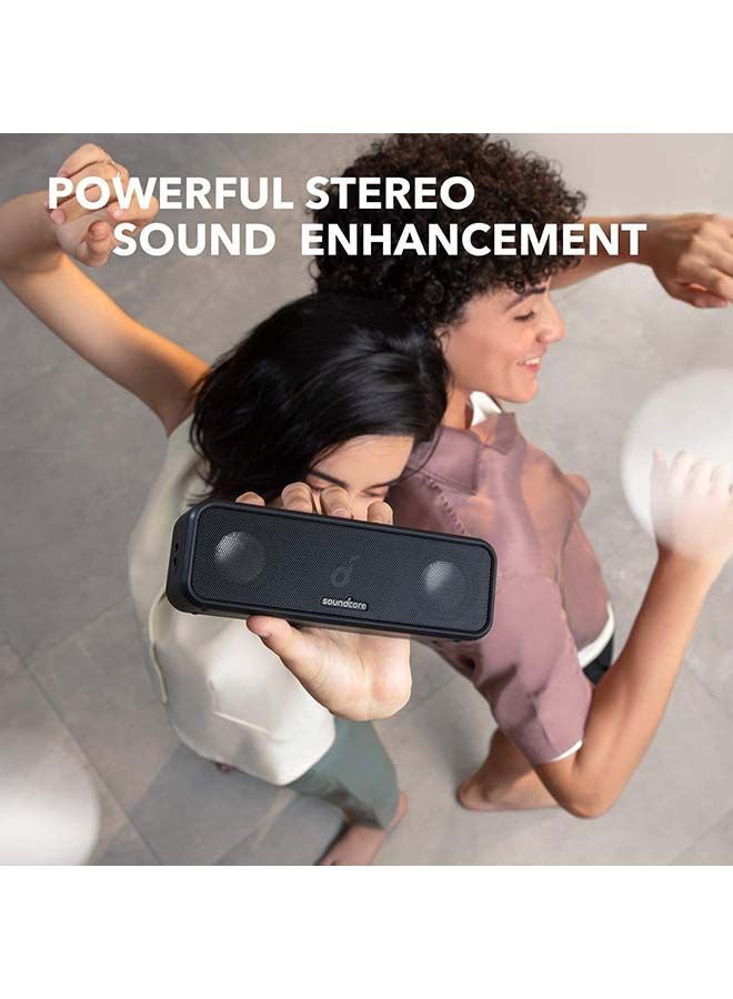 Soundcore Bluetooth Speaker with Stereo Sound, Pure Titanium Diaphragm Drivers, PartyCast Technology, BassUp, 24H Playtime, IPX7 Waterproof, App, Custom EQ, Home, Outdoor, Beach Black - Image 4