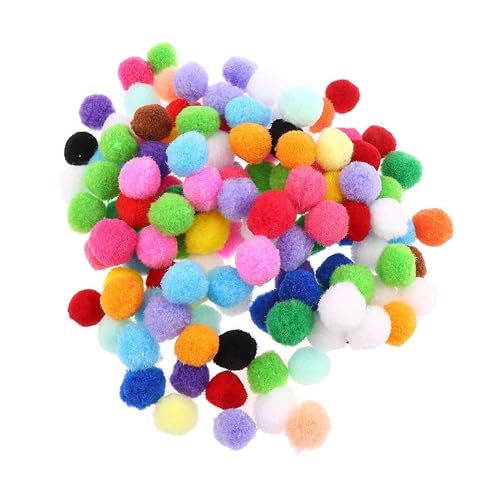 Paraspapermart 200 Pieces Mixed Color Felt Balls Pompom Ball Pom Pom for DIY Sewing Crafts Jewelry Making - Multicolor, 25mm - Image 1