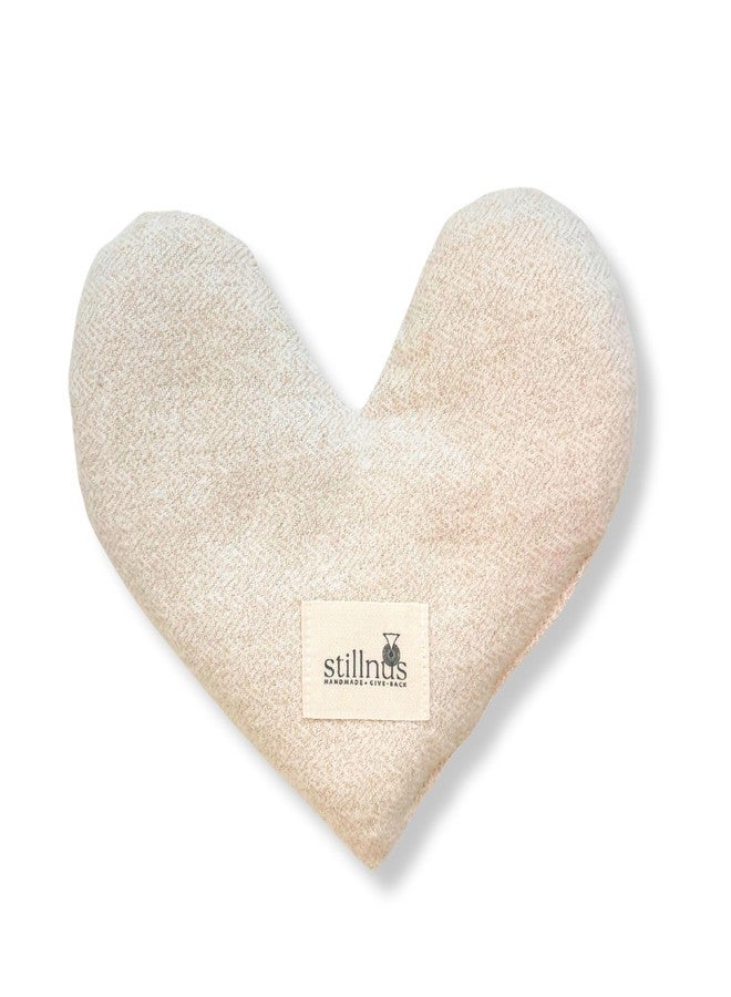 Stillnus Weighted Heart Eye Pillow with Organic Lavender & Flaxseed – Relaxation Gift for Women, Meditation Tool, Mindful Rest, Cooling Eye Mask, Wellness Self-Care Kit - Image 1