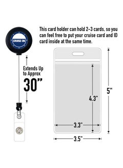 Cruise On Cruise Lanyard For Ship Cards 2Pack Cruise Lanyards With Id Holder Key Card Retractable Badge & Waterproof Ship Card Holders For Cruises In 2024 & 2024  - Image 5