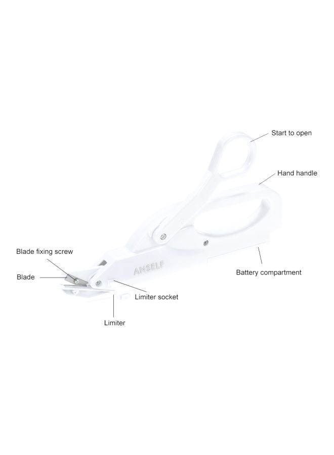 NIBEMINENT Multipurpose Electric Scissor White 23x12.3x3cm - Image 5