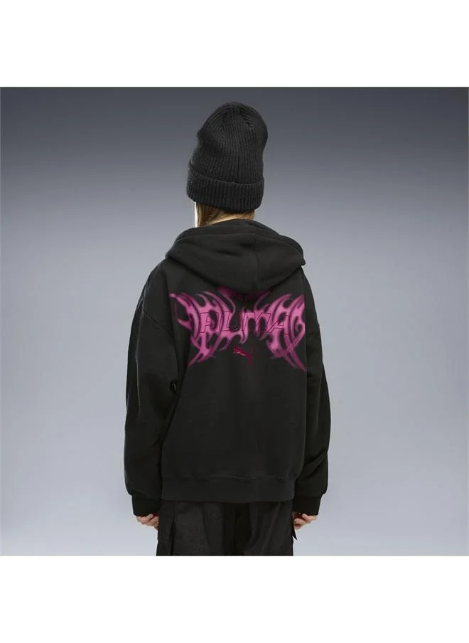 Puma T7 Midnight Shadow Oversized Full-Zip Jacket Youth