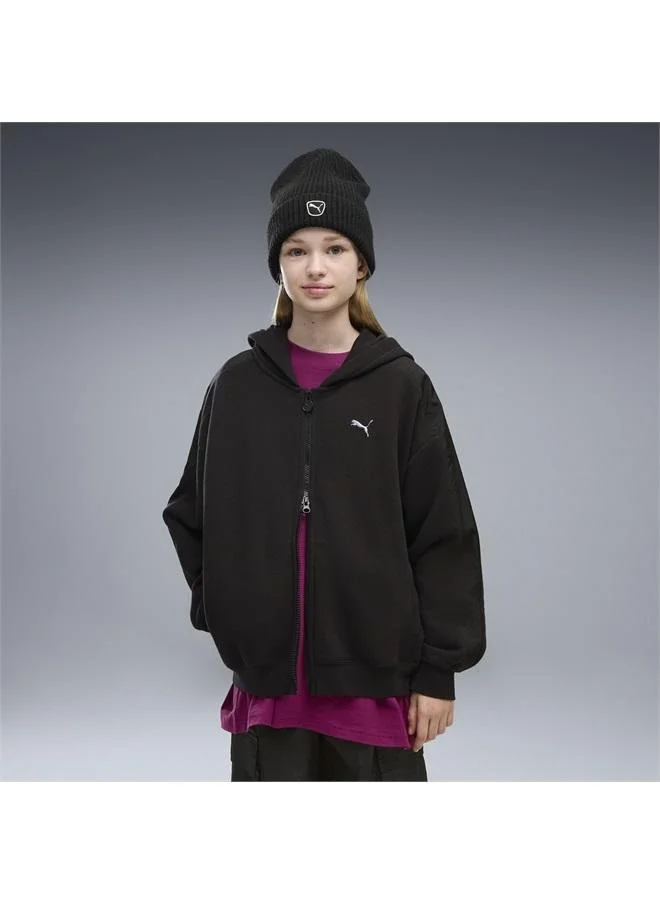 Puma T7 Midnight Shadow Oversized Full-Zip Jacket Youth