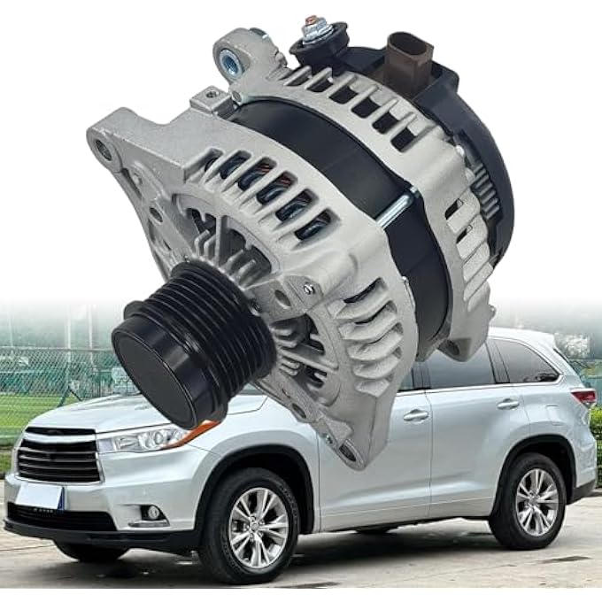 sen SHOW 21248N Alternator 180A Compatible with 2017-2020 Sienna 3.5L,2017-2022 Toyota Highlander 3.5L Replacement 104211-0971 27060-0P420 - Image 1
