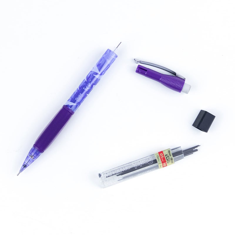 Pentel Icy Automatic Pencil, 0.5mm, Violet Barrel, Box of 12 (AL25TV) (Appearance may vary) - Image 5